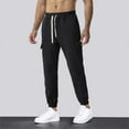 thumbnail image 6 of HAiming Mens Jogger Pants Drawstring Elastic Waisted Sport Sweatpants Casual Workout Lounge Trousers with Pockets, 6 of 8