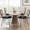 Black-4 PCS, variant on Memoryfield Modern Upholstered Cane Back Dining Chairs Set of 2, Metal Legs Kitchen Chairs, Black