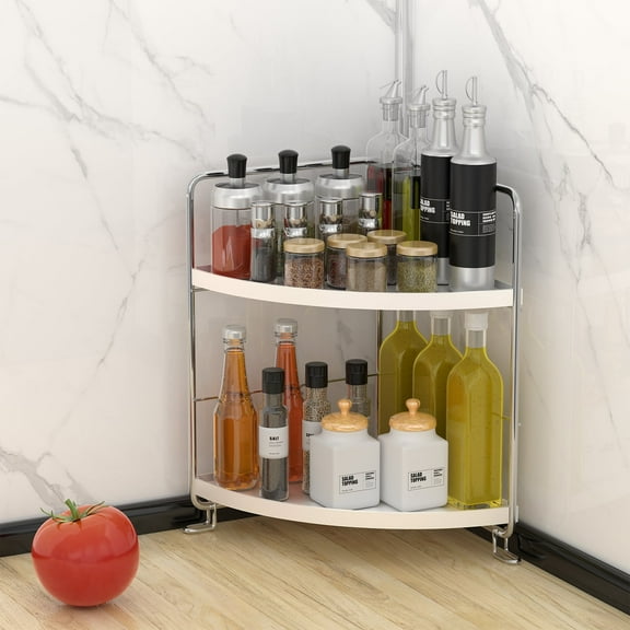Ncheli 2-Tier Metal Countertop Spice Rack & Organizer