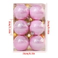 thumbnail image 3 of Clearance,12 Pcs Candy Colored Christmas Ball Set Decoration,Christmas Balls Ornaments,Hang Decorations On The Christmas Tree,,Shatterproof Ornaments,3.14In,Pink, 3 of 3