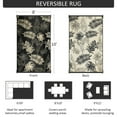 thumbnail image 2 of Aonewoe Outdoor Plastic Straw Rug 8x10 Waterproof Patio Rug Reversible Indoor Outdoor Rugs Outside Carpet for RV, Picnic, Backyard, Deck, Balcony, Porch, Beach, Black & Brown, 2 of 9