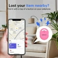 thumbnail image 4 of Smart Bluetooth Tracker Works with Apple Find My APP (iOS Only, Not for Android), Key Finder Tracker Tags for Luggage, Backpack, Bike (Apple MFI Certified) Pink-1 Pack, 4 of 6