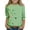 Mint Green-C, variant on St. Patrick's Day Shirts For Kids Crew Neck 3/4 Sleeve Cute Print Pullover Tops Holiday Casual Trendy Tees (12-13Years, White-H)