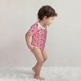 thumbnail image 3 of Rocae Festive Christmas Stocking Cheer for Baby Cotton Short-Sleeve Bodysuits for Unisex Onesies Bodysuit-6 Months, 3 of 7