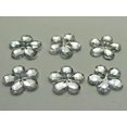 thumbnail image 7 of U8MO 200 Clear Acrylic Flatback Flower Rhinestone Gem 15mm DIY Embellishments, 7 of 7