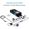 thumbnail image 3 of Wired Sport Earphone Running Earphone with Microphone and Remote Sweatproof and Noise-Resistant in Ear Earphone for Running Gym Jogging Workout Exercise (Blue), 3 of 6