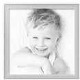 thumbnail image 2 of ArtToFrames 21" x 21" Metro Ice Silver Black Picture Frame, 21x21 inch Silver Wood Poster Frame (WOM-5247),  Pack, 2 of 7