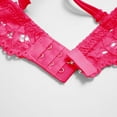 thumbnail image 6 of Levmjia Women Lace Lingerie Bra Thong Set Underwire Adjustable Shoulder Straps Solid Color Soft Breathable Mesh Outfit Honeymoon Night Club Daily Wear, 6 of 8