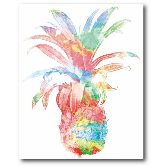 Courtside Market Rainbow Pineapple Gallery-Wrapped Canvas Wall Art, 16x20