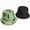 Green, variant on Double-Side-Wear Reversible Bucket Hat for Men Women Colorful Print Fisherman Cap