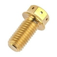 thumbnail image 2 of Wanyifa Titanium Flange Hex Head Bolt M10 20 25 30 35 40 45 50 55 60 65 70 75 80 85 90mm Screws,M10x25mm Pitch 1.25mm,Gold,4 Pcs, 2 of 6