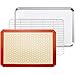 thumbnail image 3 of Bastwe Baking Sheet with Cooling Rack and Silicone Baking Mat, 20 Inch Stainless Steel Bakeware, Healthy & Nontoxic & Rustproof & Easy Clean & Dishwasher Safe, 3 of 4