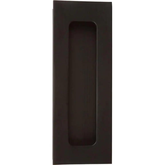 Black Barn Door Hardware Flush Finger Pull