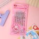 thumbnail image 2 of Bolígrafo de Gel Sanrio Kuromi Cinnamoroll, suministros de escritura para estudiantes, negro, 0,5mm, melodía Pochacco, papelería, regalo de cumpleaños, 2 of 5