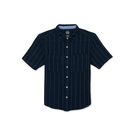 Wonder Nation Boys Short Sleeve Button-up Shirt, Sizes 4-18