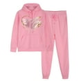 thumbnail image 2 of successthop Womens Lounge Set 2 Piece Outfits Long Sleeve Hoodie and Jogger Sweatpant Heart Fall Sportwear with Pocket, 2 of 6