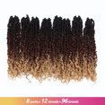 thumbnail image 3 of Toyotress Tiana Passion Twist Hair - 12 Inch Pre-twisted Passion Twist Crochet Braids Pre-looped Ombre Blonde Synthetic Braiding Hair Extensions, 3 of 3