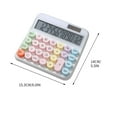 thumbnail image 5 of BZPIZ Back to S-chool Supplies Office Desk Calculator Small Digital Desktop Calculator with 8-Digit LCD Display, Battery Solar Power Smart Pocket Size for Teachers S-tudents Basic Office, 5 of 5
