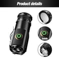 thumbnail image 3 of Mini flashlight super power flash, LED mini cap light, super bright small handheld pen light, mini rechargeable flashlight, 3 of 8