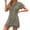 🔥 Army Green, variant on Sentmoon Hawaiian Dresses for Women Work V Neck Summer Dresses for Women Solid Color Breathable Regular Fit Dresses for Wedding Guest Hawaiian Accessories for Women for Concert and Rave L