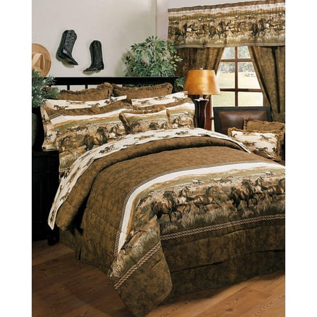 Karin Maki Zebra - Karin Maki Unisex Wild Horses Full Comforter Set - 09086000083Km