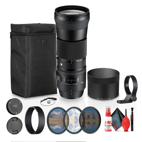 Sigma 150-600mm F5-6.3 DG Contemporary Nikon Mount  Bundle