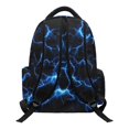thumbnail image 2 of Chririnla Shark with Thunder & Lava Art Print Zaino per ragazze with Lightweight Multi Pockets Kids Backpack, Durable 17 Inch School Bag for Travel High School Daily Use, 2 of 10