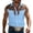 Light Blue, variant on Western Sleeveless Shirts for Men Plus Size Collared Button down Tank Tops Cowboys Fashion Casual Tops Navy L