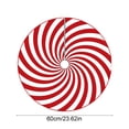 thumbnail image 3 of Fmbmuo Red Tree Skirt 24 Inch Striped Mat for Indoor Holiday Party and Home Decor, 3 of 5