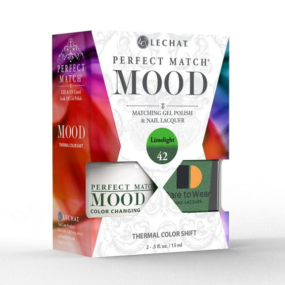 LeChat Perfect Match MOOD Changing Color Matching Set Gel Lacquer PMMDS42 Limelight
