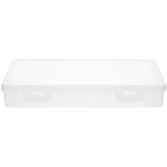 AURARMLET 1Pcs Rectangular Cheese Box Lid Food Storage Container 11.8X4.5X1.2In