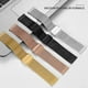 thumbnail image 4 of 8 10 12 13 14 16 17 18 19 20 21 22 24 26 Mm Ancho Milanese Loop Correa De Reloj De Acero Inoxidable Metal Doble Hebilla De Seguridad Universal Repuesto Con Herramientas, 4 of 4
