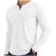 thumbnail image 1 of Camisa de Manga Larga de Ajuste Seco de los Hombres Color Sólido Pullover con Cuello en V para los Hombres, Suelto Ligero Top Transpirable para Deportes, 1 of 7