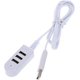 thumbnail image 1 of Cable de extensión mini Hub USB Puerto de carga de datos Cable de extensión de viaje Cargador de viaje Concentrador micro USB Computadora Ultrafino Blanco Cargador múltiple Concentrador macho a, 1 of 5