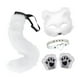 thumbnail image 3 of Conjunto de disfraz de cosplay Yuyangstore para Halloween con máscara, guantes, cola y collar, 3 of 8
