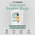 thumbnail image 2 of xianlin-Vacuum Sealer Bags Pint Size, Vac Seal Bags for Food Storage, Meal Saver Freezer Vacuum Sealer Bags, Sous Vide Bags Vacuum Sealer, Non-BPA, 6 x 10 inches, Pack of 100, 2 of 4