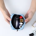 thumbnail image 4 of Bolsa de almacenamiento de toallas sanitarias, bolsa de cuero PU con forma de rombo, impermeable, bolsa de almacenamiento portátil, bolsa para tía, monedero de mano, bolsa pequeña, 4 of 5