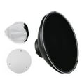 thumbnail image 1 of 30cm/11.8in Standard Reflector Beauty Dish Bowens Mount with White Diffuser Reflector Honeycomb Grid for Studio Portrait Photography Strobe Flash Light, 1 of 6