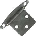 thumbnail image 2 of JR Door Hinge 70655 Free Swing; Universal Replacement; Flush Mount; Satin Nickel; With Mounting Screws; Set Of 2, 2 of 3