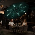 thumbnail image 4 of Garvee 10 ft Solar Market Patio Umbrella with LED Lights, UV-Resistant Table Umbrella with 8 Ribs for Pool, Deck, Backyard & Garden, Bule, 4 of 7