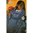 thumbnail image 2 of Gauguin, Paul 13x18 White Modern Wood Framed Museum Art Print Titled - Woman With Mango, 2 of 4