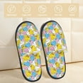 thumbnail image 2 of House Slippers for Women Men - Colorful Rubber Duck 1 Lightweight House Shoes Fuzzy Slippers, Soft Slip-On Cozy House Slippers for Woman Indoor Outdoor, 2 of 7