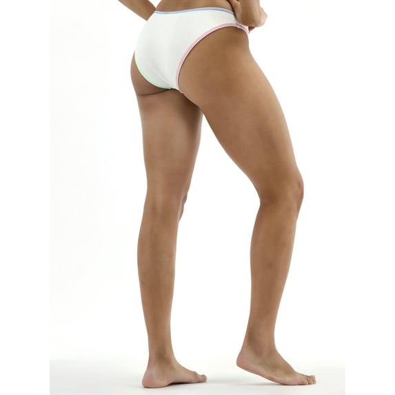 No Boundaries Women's Contrast Tipped Bikini Bottoms, Sizes XXS- XXL