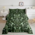 thumbnail image 2 of Feelyou Damask Flower Floral Bedding Comforter Set, Green Bohemian Paisley Twin Comforter Sets, Mid Century Fashion Reversible Bedding Set, Microfiber Bedroom Decor, 2pcs, 2 of 8