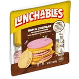 Lunchables Ham & Cheddar Cheese Cracker Stackers Kid Lunch Snack, 3.5 ...