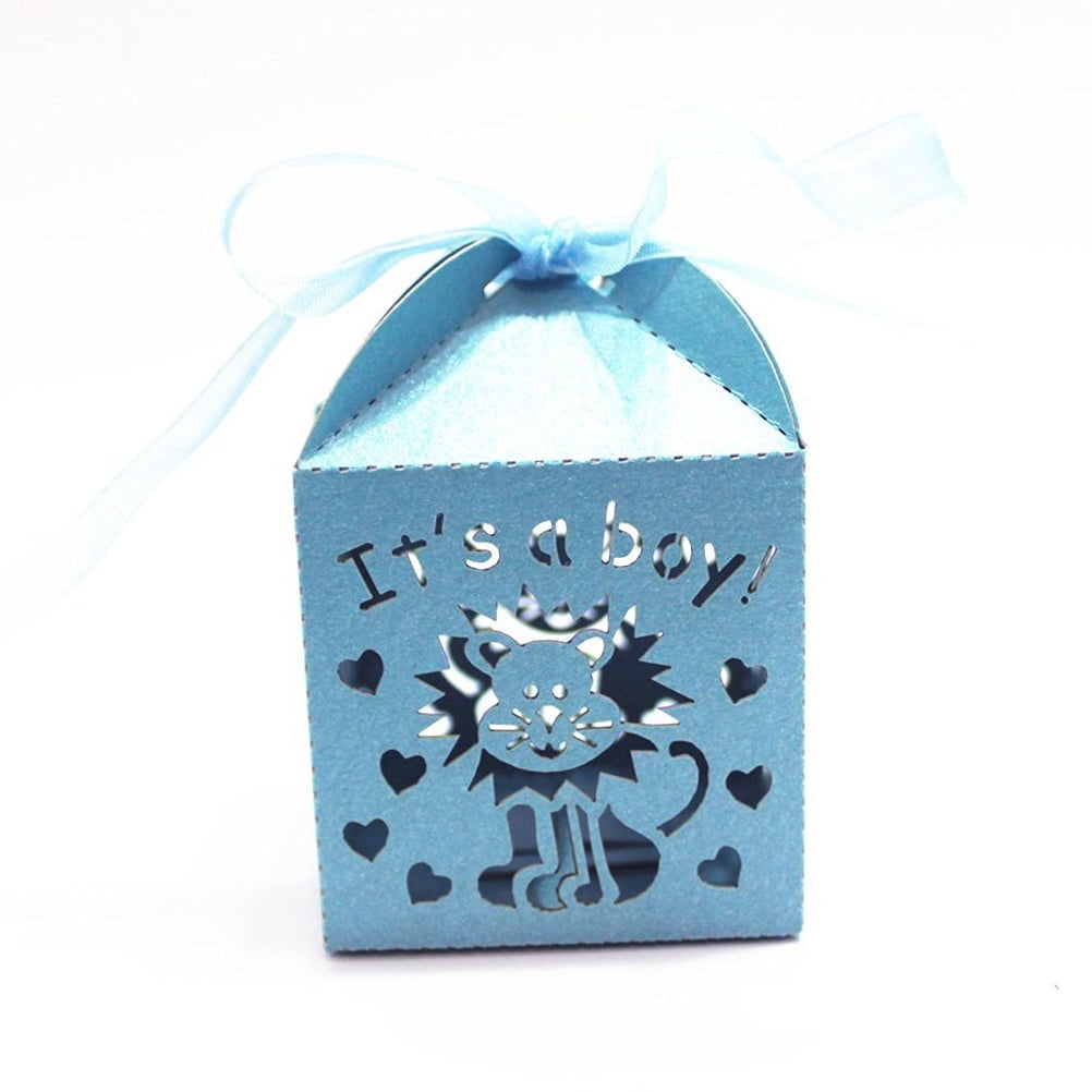 Amazon Com Blue Elephant Shower Favor Boxes Blue Elephant Baby