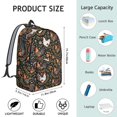 thumbnail image 5 of Rooster and Foliage Black Pattern Backpack for School, Cute School Bag with Adjustable Shoulder Straps and Padded Back, 15.7"x11.8"x5.5", 5 of 5