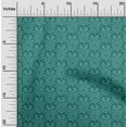 thumbnail image 2 of oneOone Cotton Jersey Teal Green Fabric Asian Ornamental Fabric For Sewing Printed Craft Fabric By The Yard 58 Inch Wide, 2 of 4