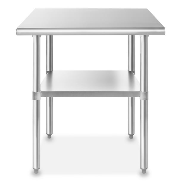 NSF Stainless Steel Commercial Kitchen Prep & Work Table - 36 in. x 24 ...