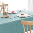 thumbnail image 3 of Faux Linen Rectangle Tablecloth Wrinkle Washable RustProof Rectangle Table Cloth for Kitchen Dining Room Holiday Table Cover for Party Dinner Farmhouse Grey X, 3 of 7